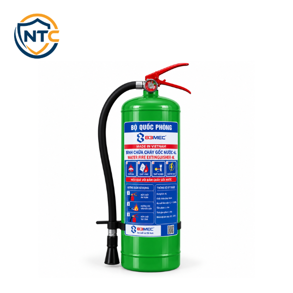 Bình Chữa Cháy Gốc Nước 4L 83Mec (Bộ Quốc Phòng)