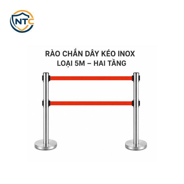 Rào Chắn Dây Kéo Inox Một Tầng (5m -3m -2m)