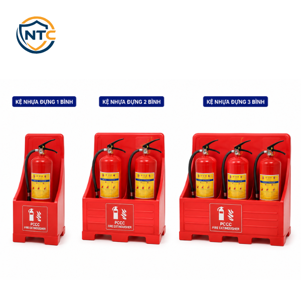 Kệ Nhựa Đựng 1, 2, 3 Bình Chữa Cháy