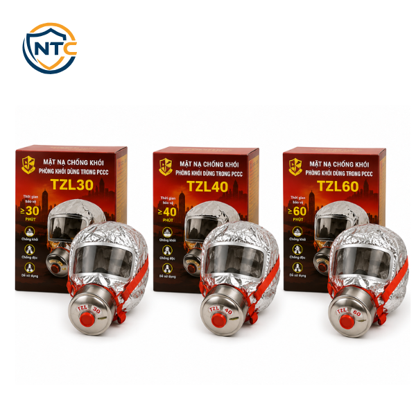 Mặt Nạ Chống Khói Phòng Khói Dùng Trong Pccc( TZL30, TZL40, TZL60) Có Kiểm Định