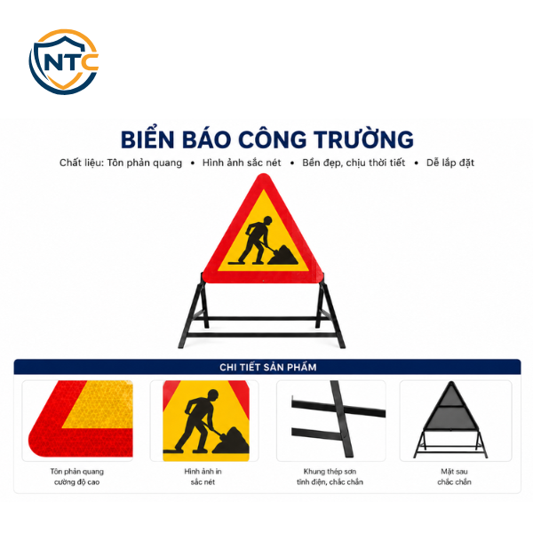 Biển Cảnh Báo Tam Giác( Công Trường Đang Thi Công)